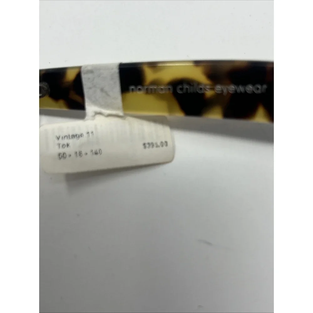 NWT Norman Childs VINTAGE II Eyeglasses 50-18-140 TOK Adult Tortoise Frames